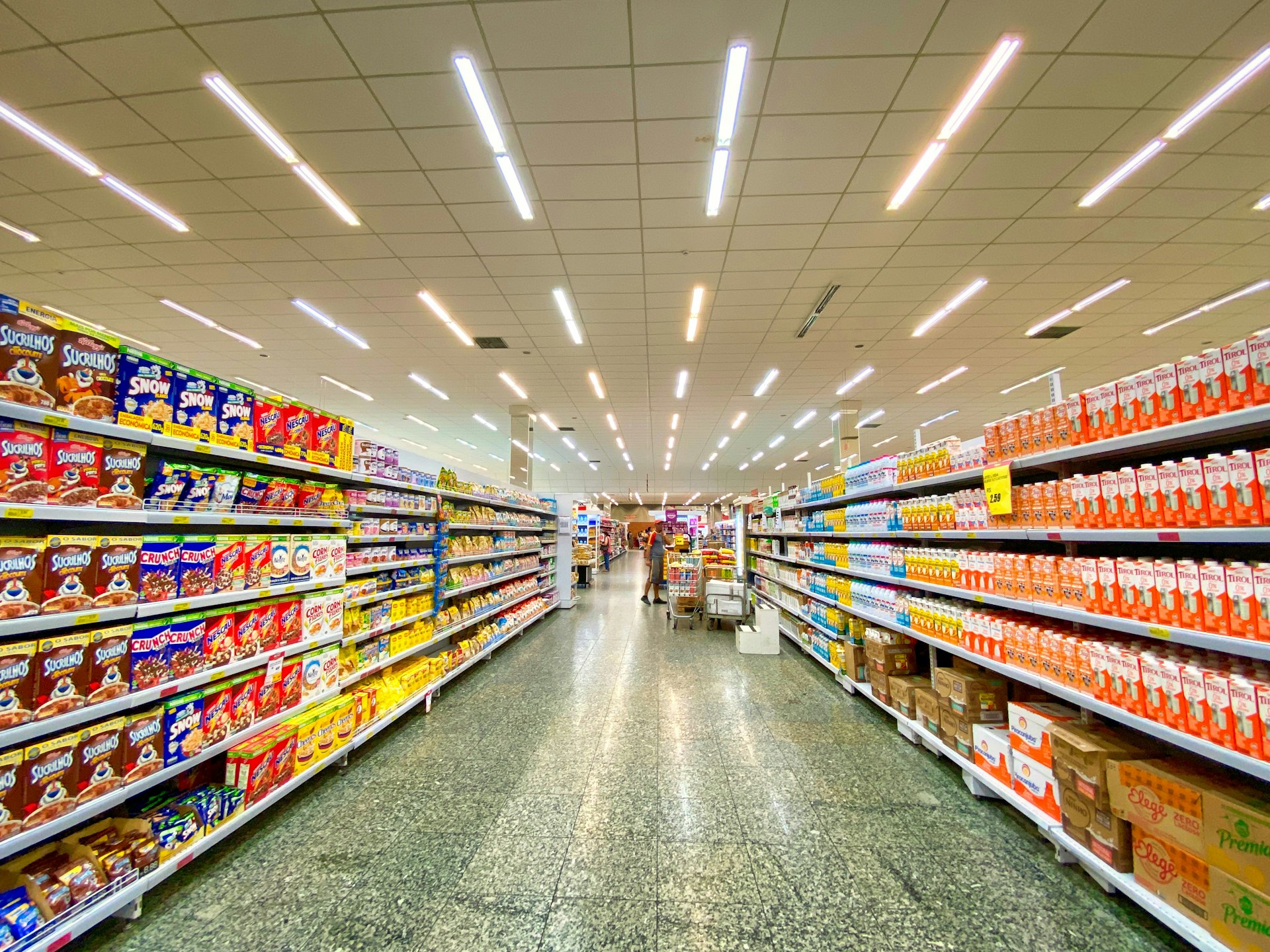 Supermarket aisle
